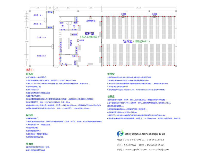 1000平方米植物組織培養(yǎng)室